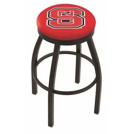 36 Blk Wrinkle North Carolina State Swivel Bar Stool,Accent Ring